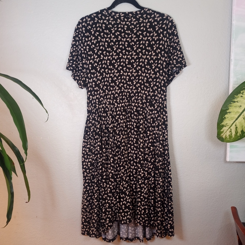 Torrid Super Soft Skater Circle Classic Floral Draped Comfy Bohemian Mini Dress - Picture 7 of 10